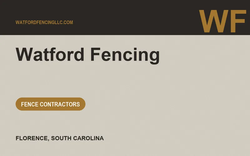 Watford Fencing in Florence, South Carolina