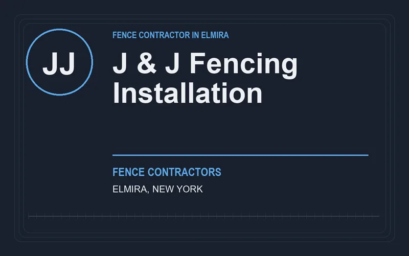 J & J Fencing Installation in Elmira, New York