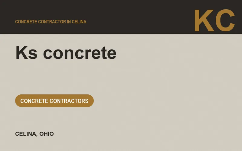 Ks concrete in Celina, Ohio