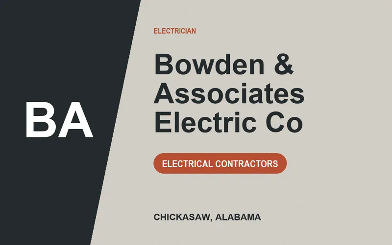 Bowden & Associates Electric Co in Chickasaw, Alabama