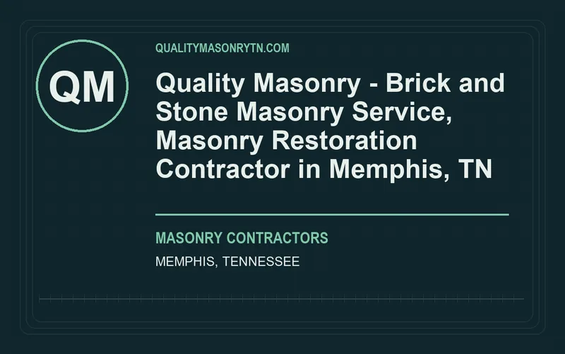 Quality Masonry - Brick and Stone Masonry Service, Masonry Restoration Contractor in Memphis, TN in Memphis, Tennessee