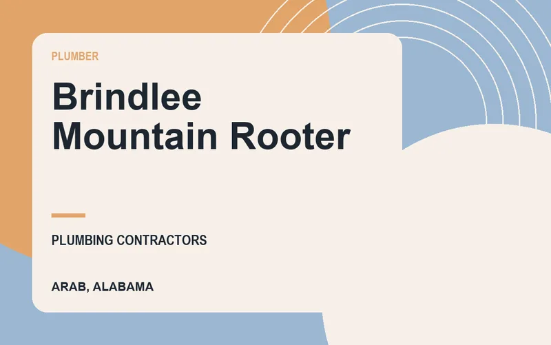 Brindlee Mountain Rooter in Arab, Alabama