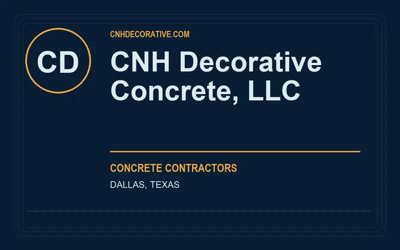 CNH Decorative Concrete, LLC in Dallas, Texas