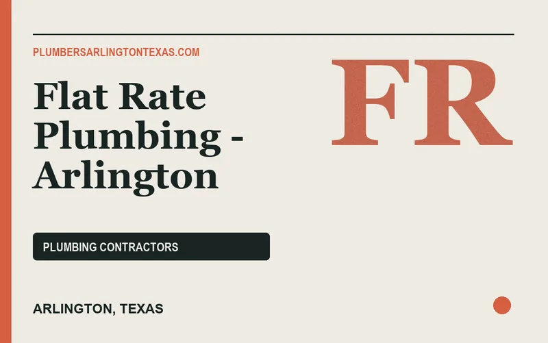 Flat Rate Plumbing - Arlington in Arlington, Texas