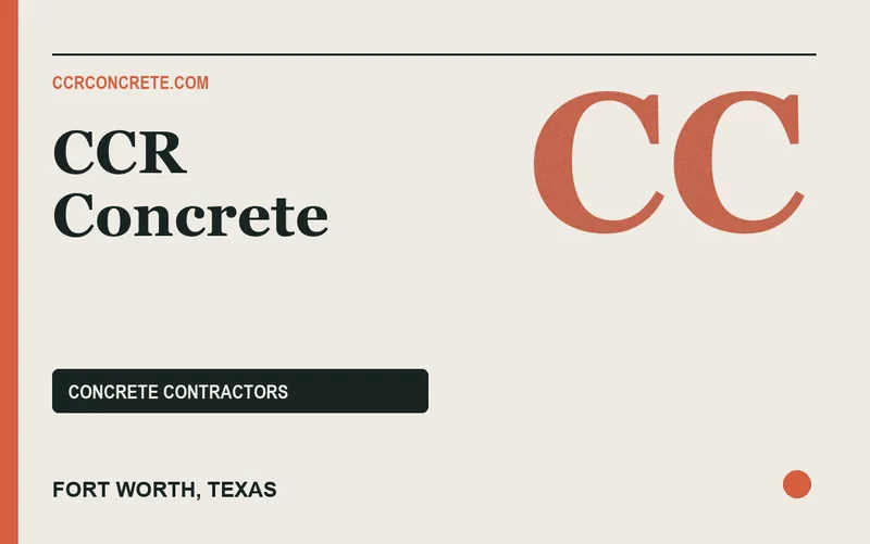 CCR Concrete in Fort Worth, Texas