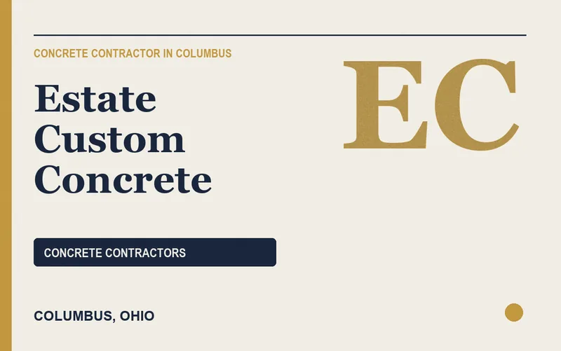 Estate Custom Concrete in Columbus, Ohio