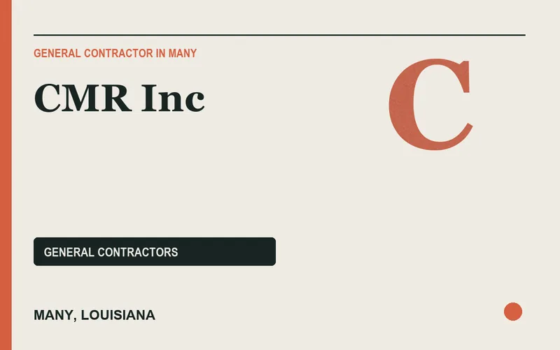 CMR Inc in Many, Louisiana