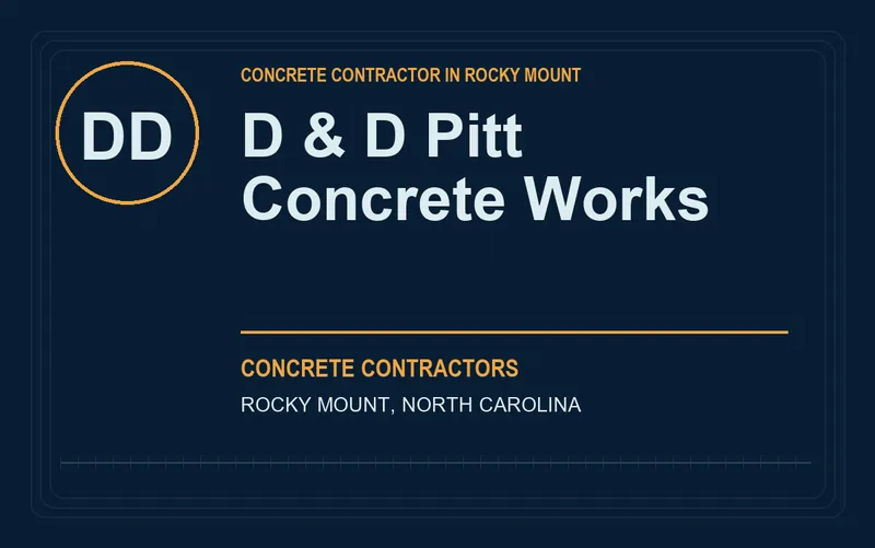 D & D Pitt Concrete Works in Rocky Mount, North Carolina