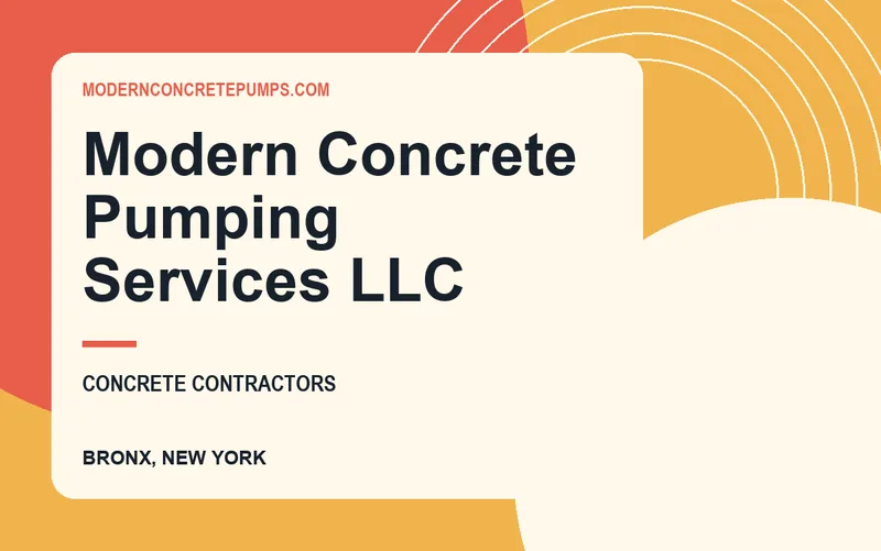 Modern Concrete Pumping Services LLC in Bronx, New York