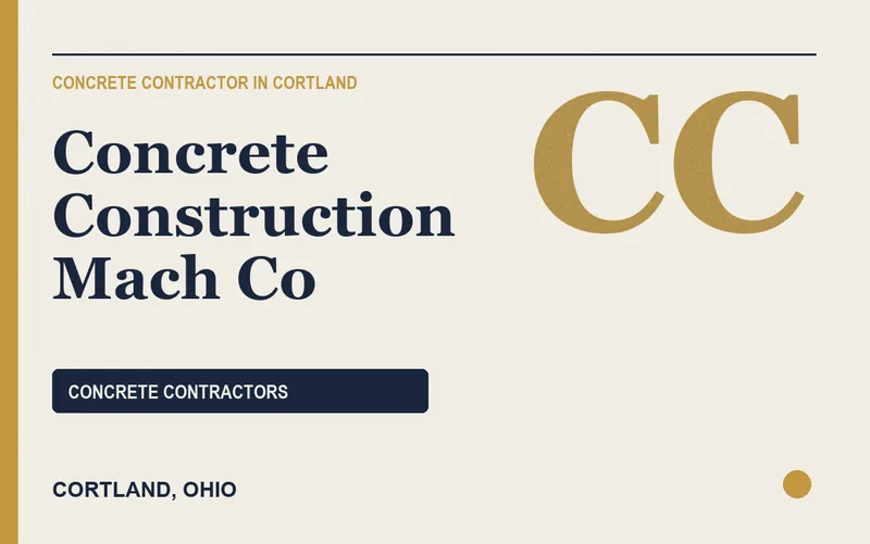 Concrete Construction Mach Co in Cortland, Ohio