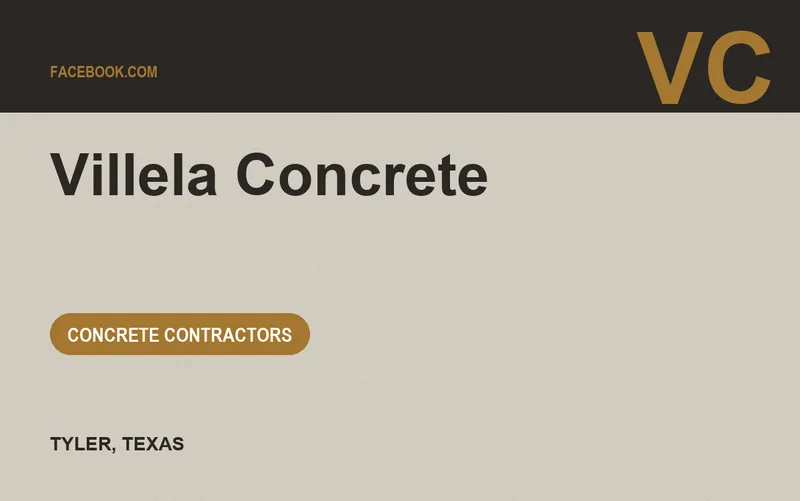 Villela Concrete in Tyler, Texas