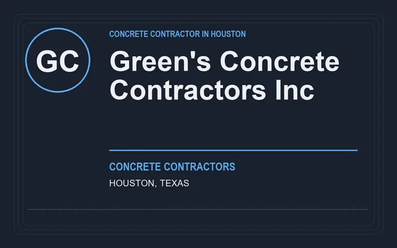 Green's Concrete Contractors Inc in Houston, Texas
