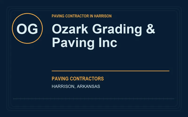 Ozark Grading & Paving Inc in Harrison, Arkansas