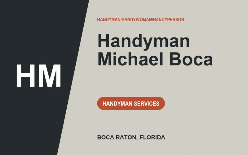 Handyman Michael Boca in Boca Raton, Florida