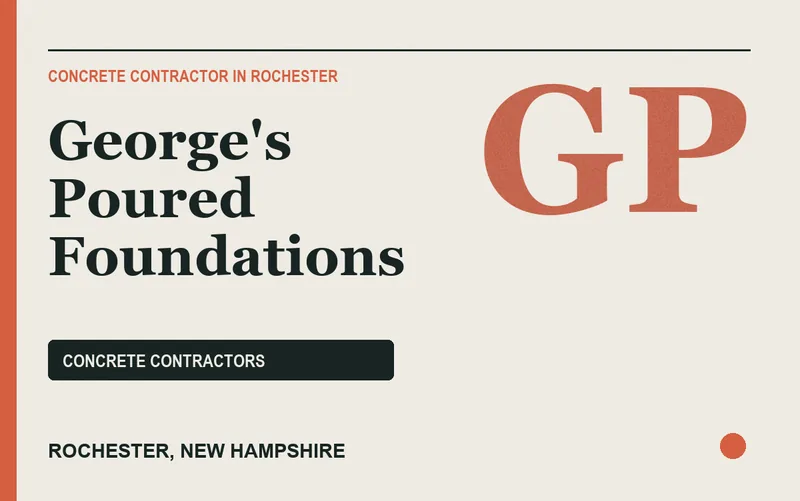 George's Poured Foundations in Rochester, New Hampshire