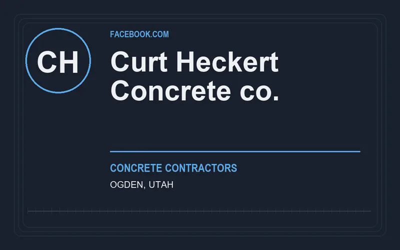 Curt Heckert Concrete co. in Ogden, Utah