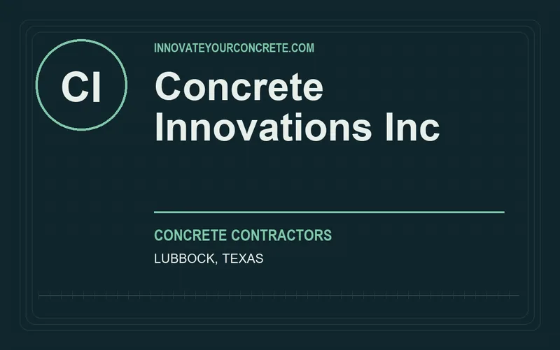 Concrete Innovations Inc in Lubbock, Texas