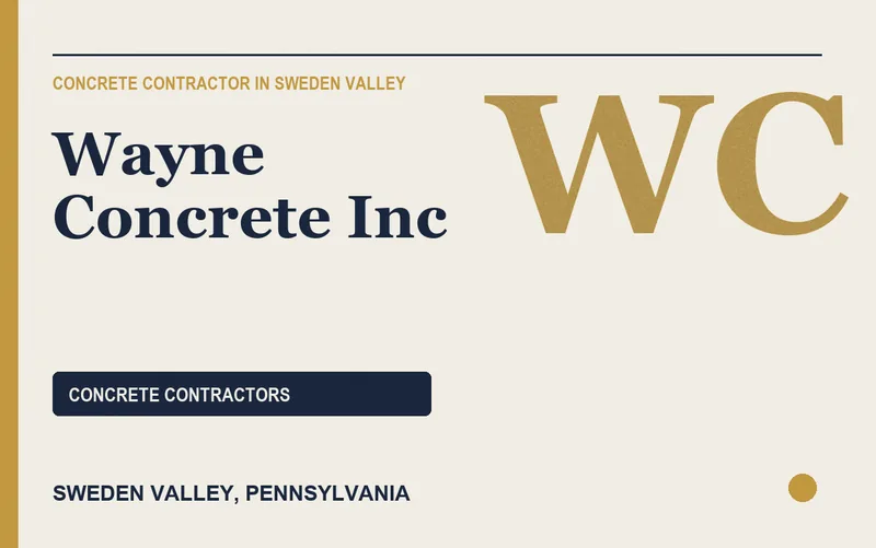 Wayne Concrete Inc in Sweden Valley, Pennsylvania
