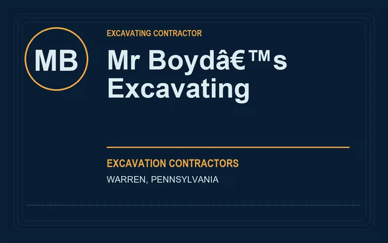 Mr Boydâ€™s Excavating in Warren, Pennsylvania