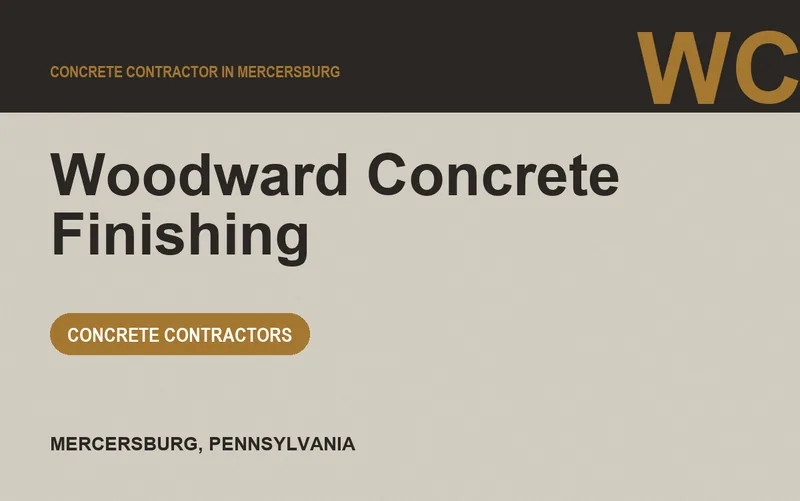 Woodward Concrete Finishing in Mercersburg, Pennsylvania