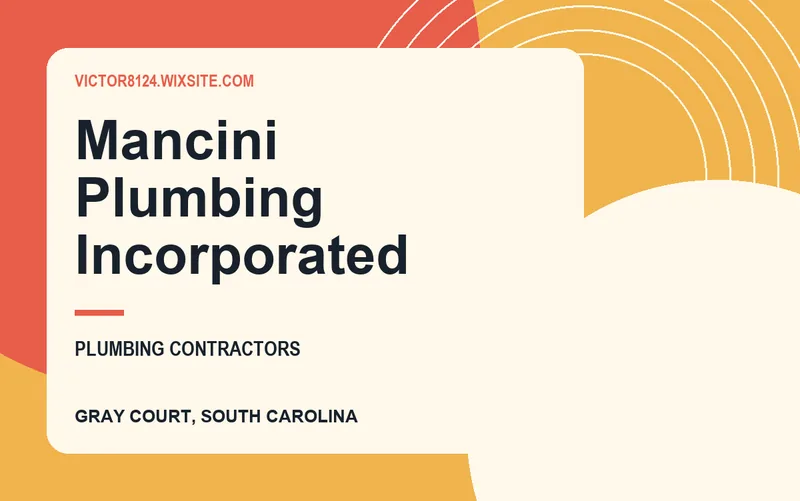 Mancini Plumbing Incorporated in Gray Court, South Carolina