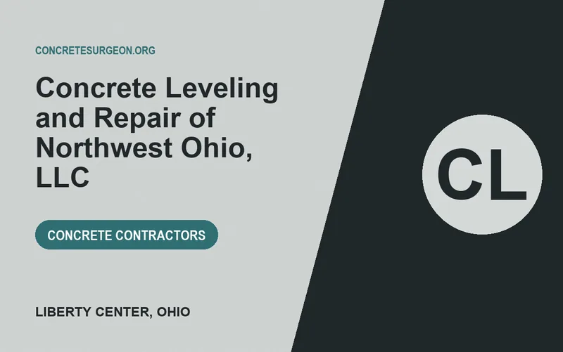 Concrete Leveling and Repair of Northwest Ohio, LLC in Liberty Center, Ohio