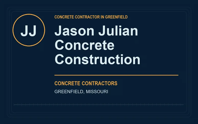 Jason Julian Concrete Construction in Greenfield, Missouri