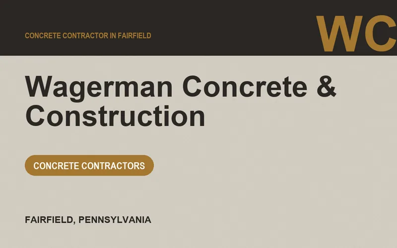 Wagerman Concrete & Construction in Fairfield, Pennsylvania