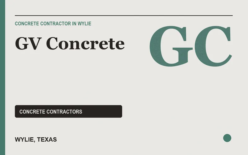 GV Concrete in Wylie, Texas