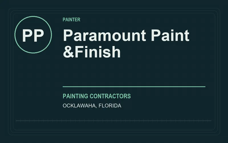 Paramount Paint &Finish in Ocklawaha, Florida