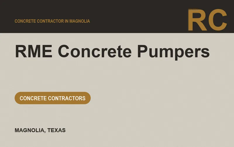RME Concrete Pumpers in Magnolia, Texas