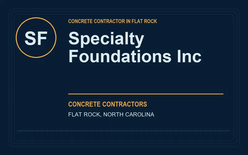 Specialty Foundations Inc in Flat Rock, North Carolina