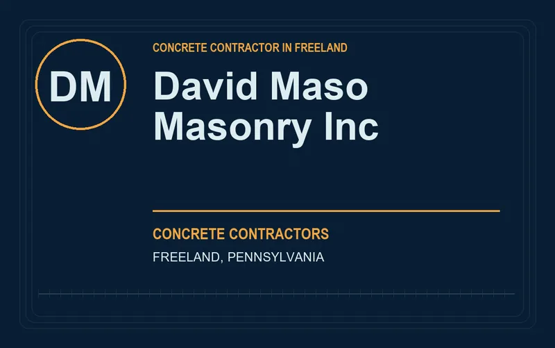 David Maso Masonry Inc in Freeland, Pennsylvania