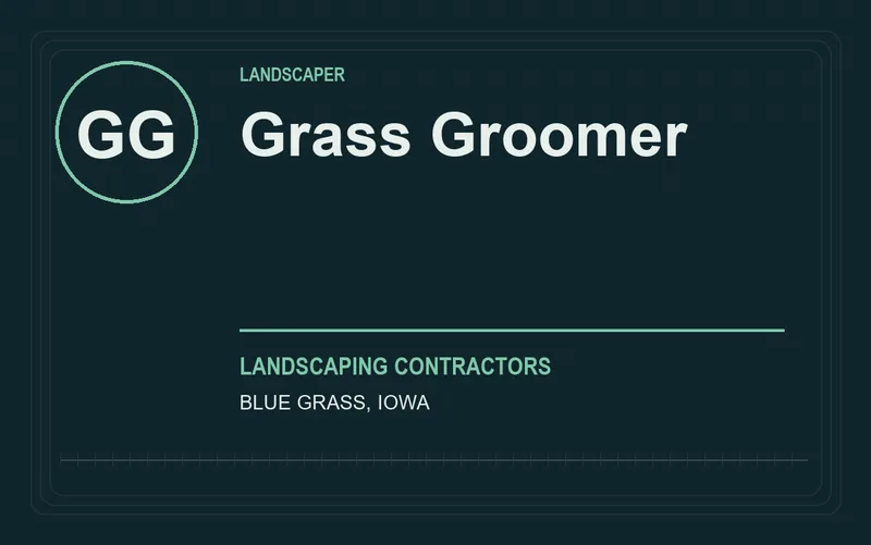 Grass Groomer in Blue Grass, Iowa