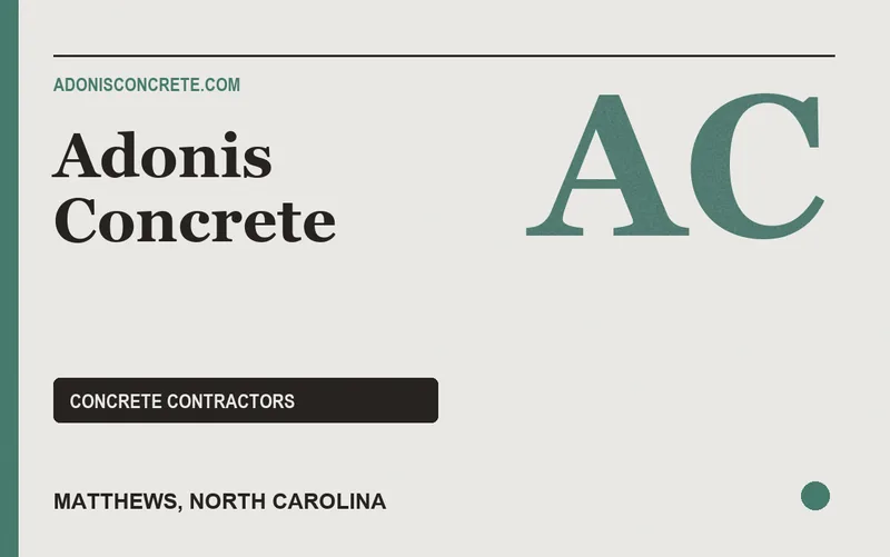 Adonis Concrete in Matthews, North Carolina