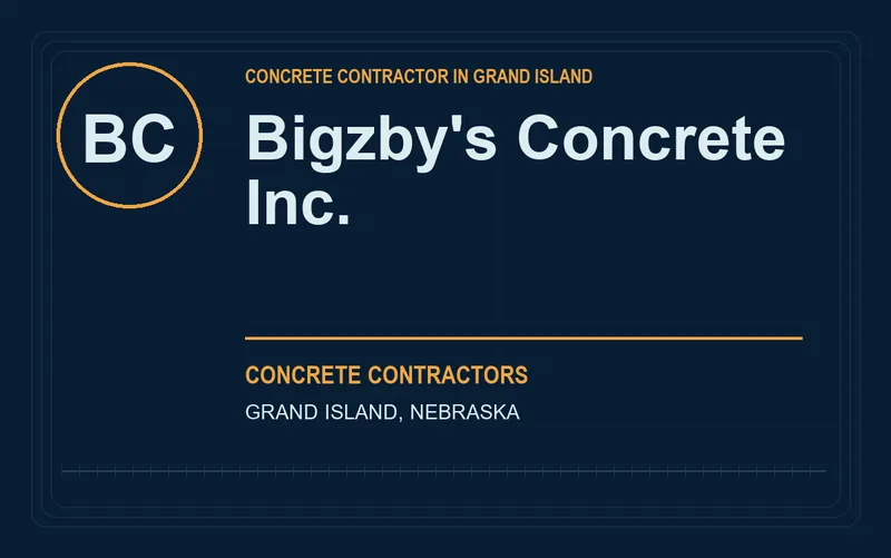 Bigzby's Concrete Inc. in Grand Island, Nebraska