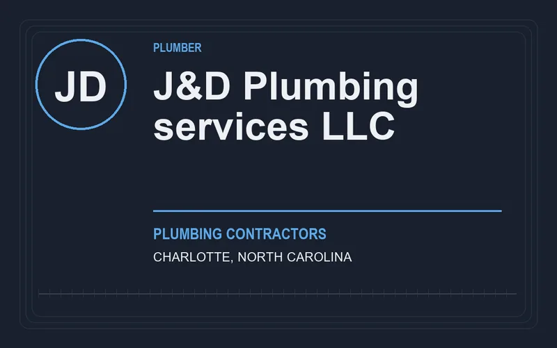 J&D Plumbing services LLC in Charlotte, North Carolina