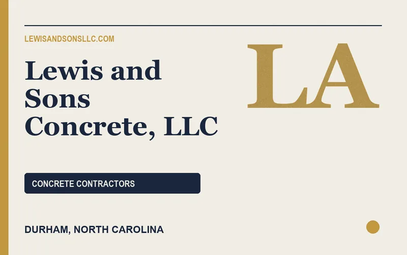 Lewis and Sons Concrete, LLC in Durham, North Carolina
