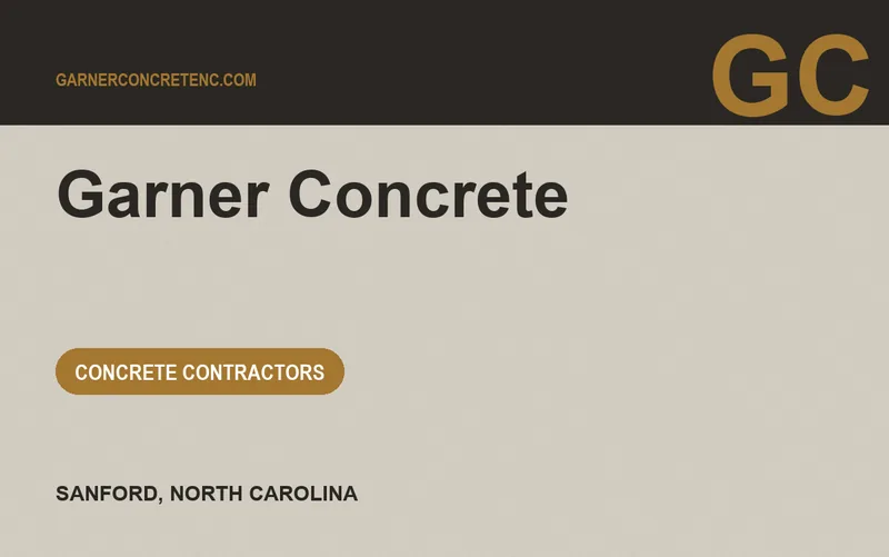 Garner Concrete in Sanford, North Carolina