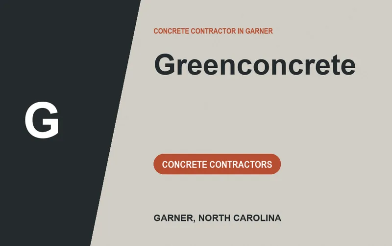 Greenconcrete in Garner, North Carolina