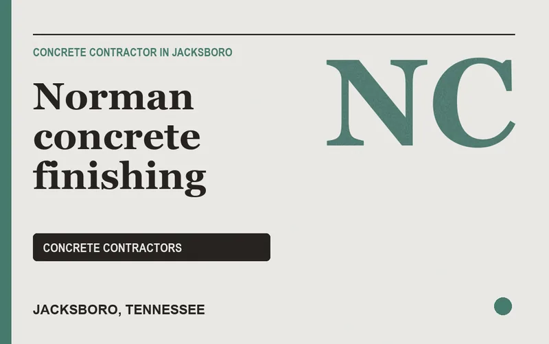 Norman concrete finishing in Jacksboro, Tennessee