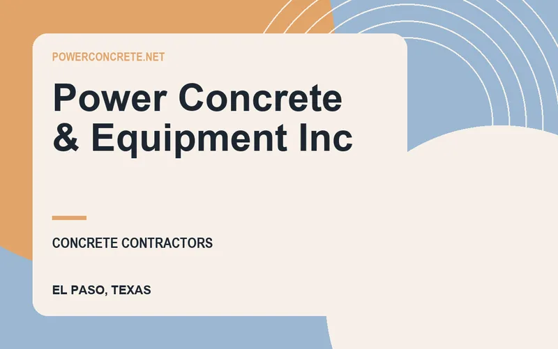 Power Concrete & Equipment Inc in El Paso, Texas