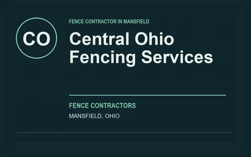 Central Ohio Fencing Services in Mansfield, Ohio