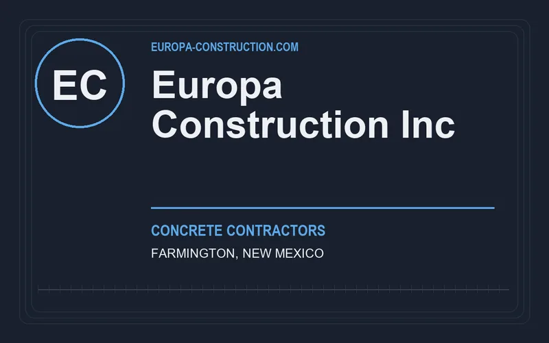Europa Construction Inc in Farmington, New Mexico