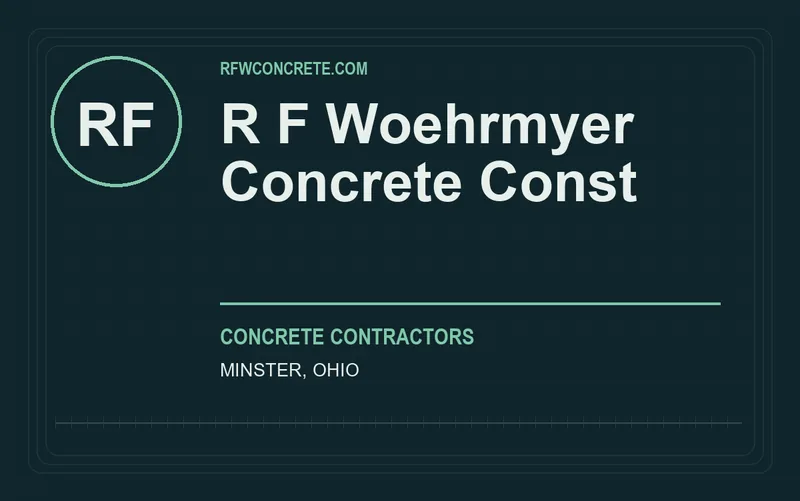 R F Woehrmyer Concrete Const in Minster, Ohio