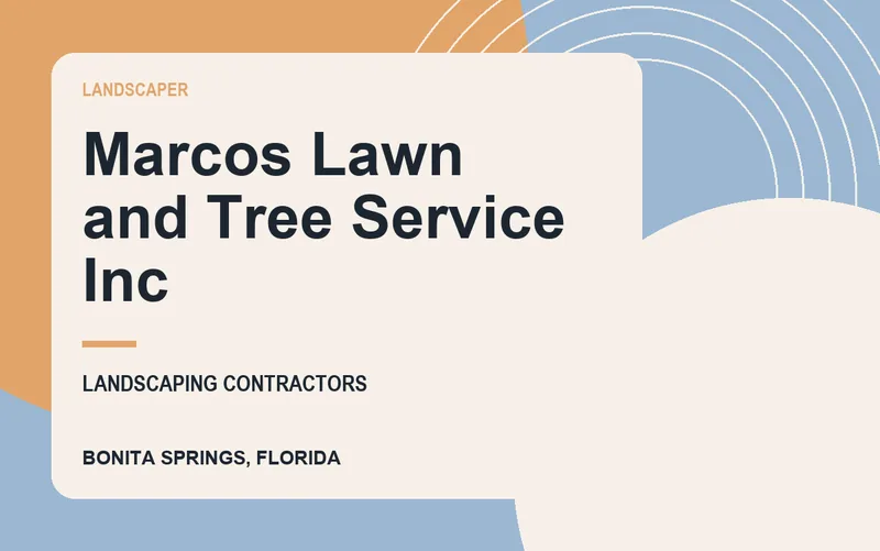Marcos Lawn and Tree Service Inc in Bonita Springs, Florida