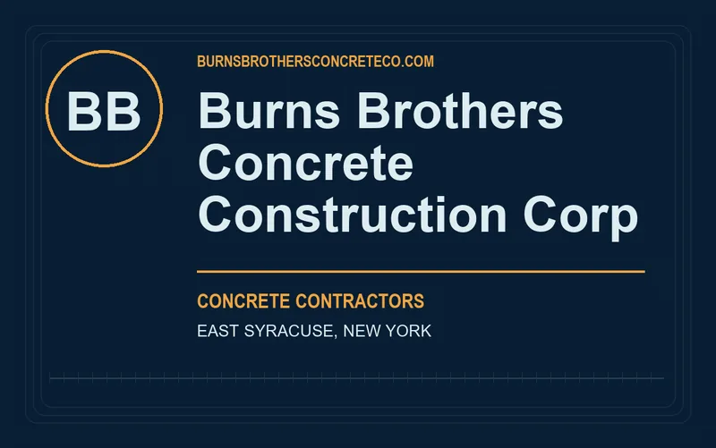 Burns Brothers Concrete Construction Corp in East Syracuse, New York