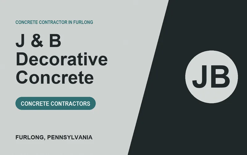 J & B Decorative Concrete in Furlong, Pennsylvania