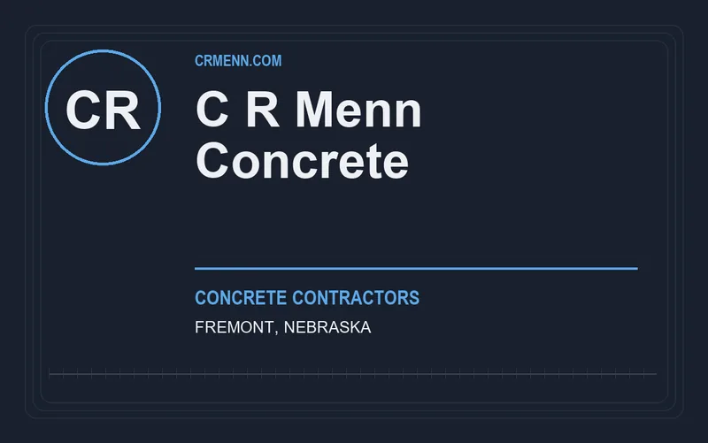 C R Menn Concrete in Fremont, Nebraska