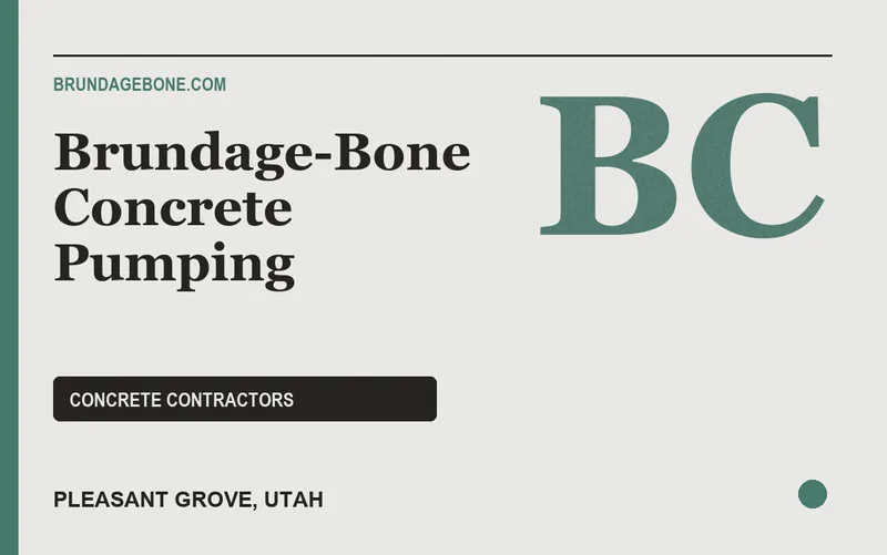 Brundage-Bone Concrete Pumping in Pleasant Grove, Utah